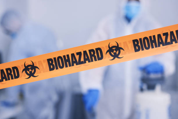 Professional Biohazard Cleanup technician working in Madison, NH